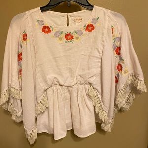 -Short sleeve smock-